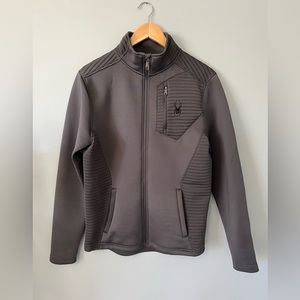 Spyder Tech full zip Jacket men’s Small in Gray